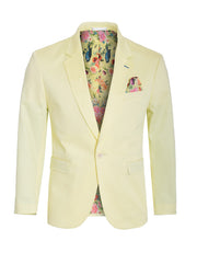 Men's Cotton-Stretch Fashion Blazer Lemon 9010