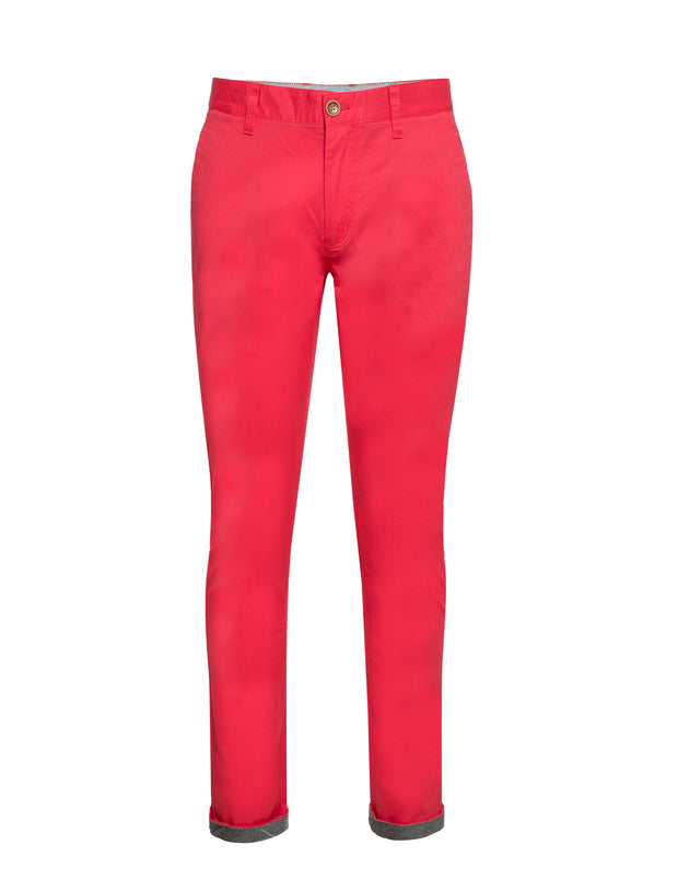 Chinos Cotton Stretch in Coral