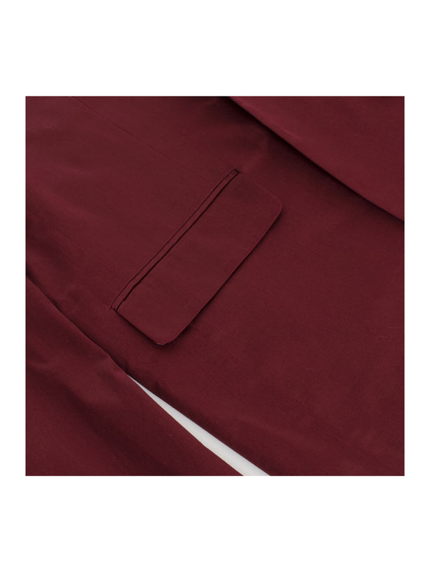 Men's Cotton-Stretch Fashion Blazer  Burgundy 9010