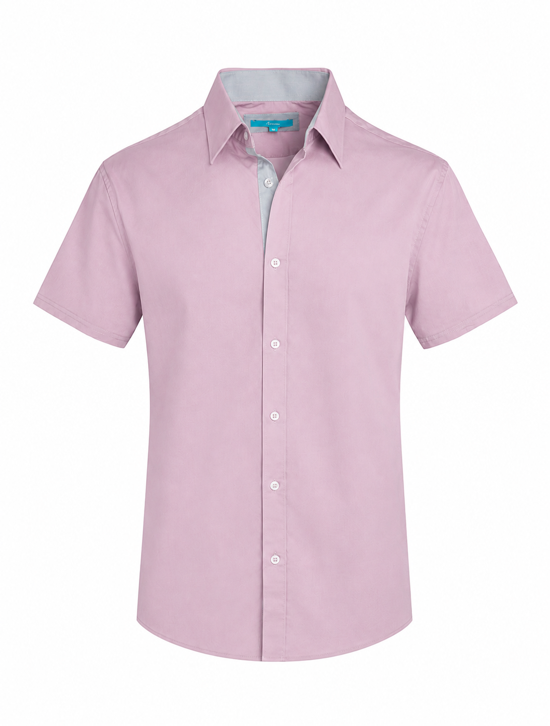 mauve mens dress shirt Cotton Stretch SS in color 2XL badge: Runway Look 8 90s Kids Toddler Vintage Soft and breathable fabric Colour:Dark Mauve