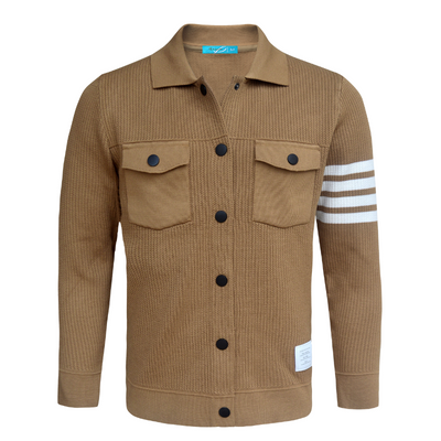 Sweater Jacket in Khaki Color