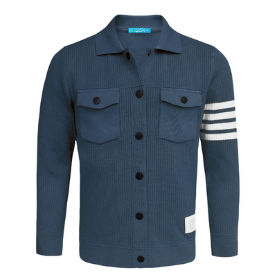 Sweater Jacket in teal color