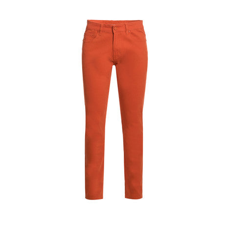 Jeans in Brick color, Skinny fit