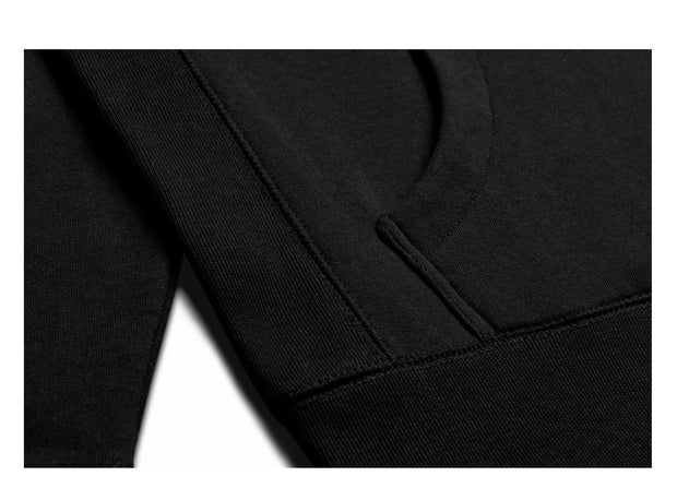 Organic Cotton Hoodie, Black 1028