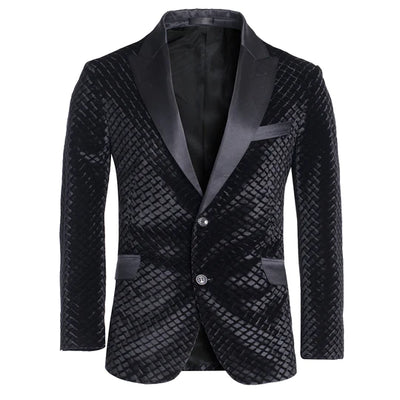 Men's Blazer Black Velvet 1785