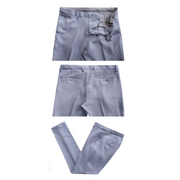 Men's Cotton-Stretch Fashion Suit Silver S9010