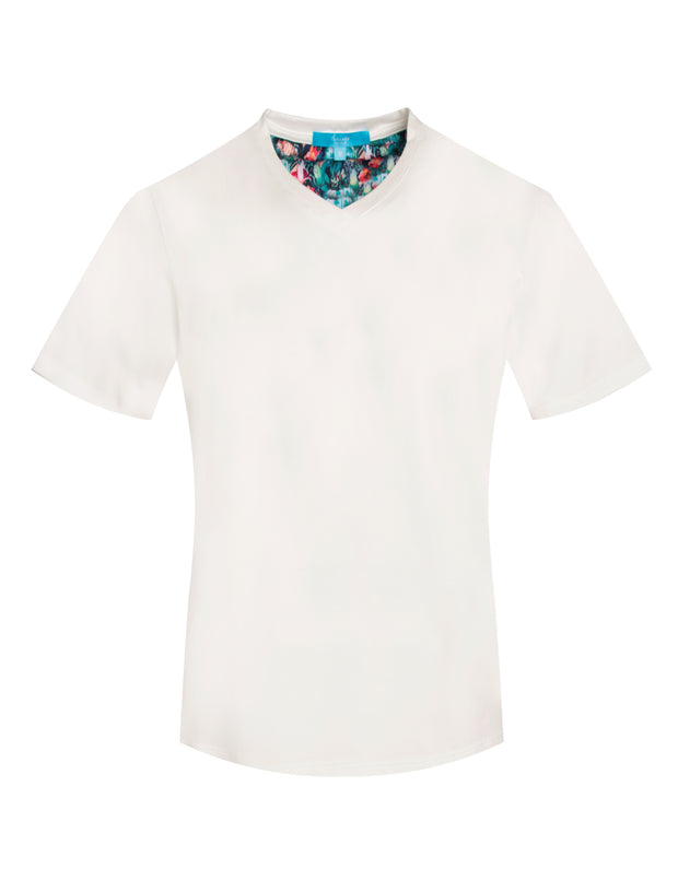 White V-Neck Everyday Tee 1020