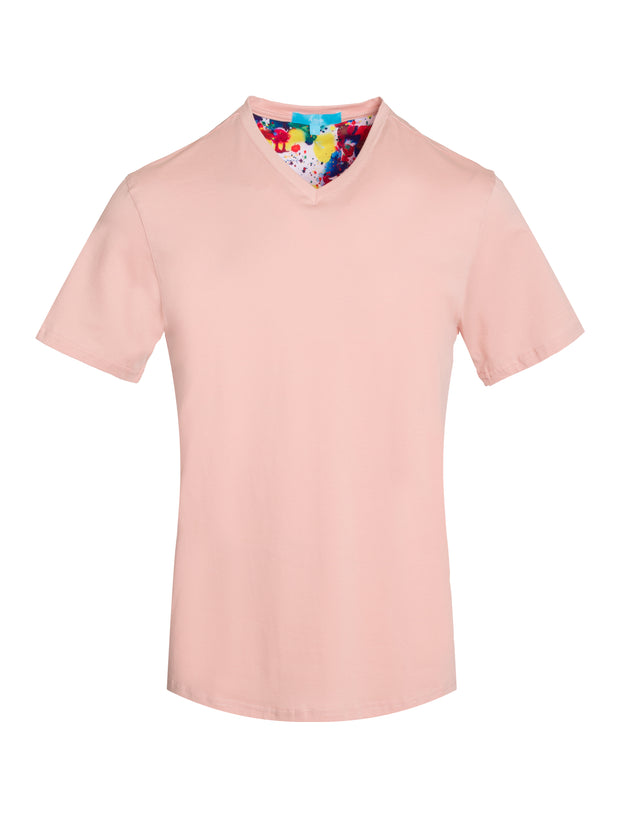 V-Neck Everyday Tee Mauve  1020