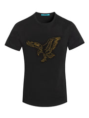 Black Eagle Landing Golden & Black Crystals 1035