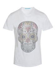 Skull design Tee with Crystals