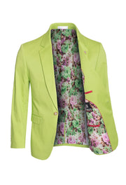 Men's  Cotton-Stretch Fashion Blazer Apple green 9010