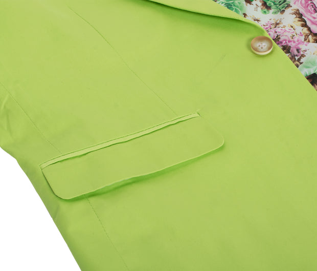 Men's  Cotton-Stretch Fashion Blazer Apple green (1720)