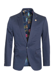 Navy Cotton-Stretch Fashion Blazer (1720)