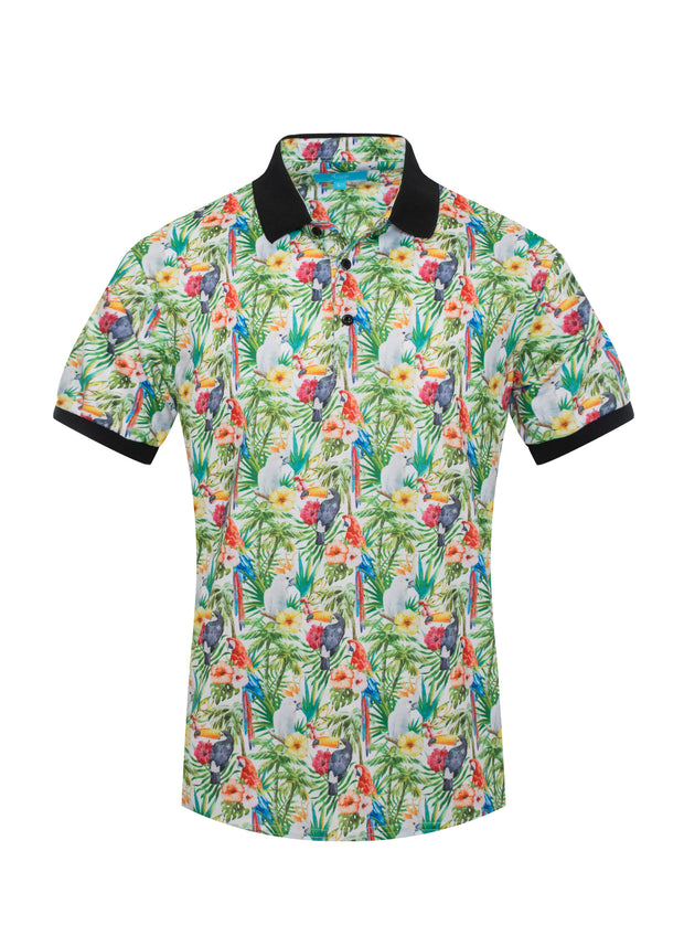 Multi Color Tropical Polo 2609