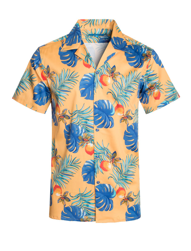 Tropical print shirt Cotton Stretch Shirt, Tropical Sun