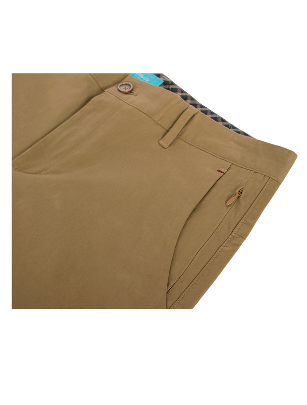 Men's cotton stretch Chino Shorts,  Cappuccino 5100