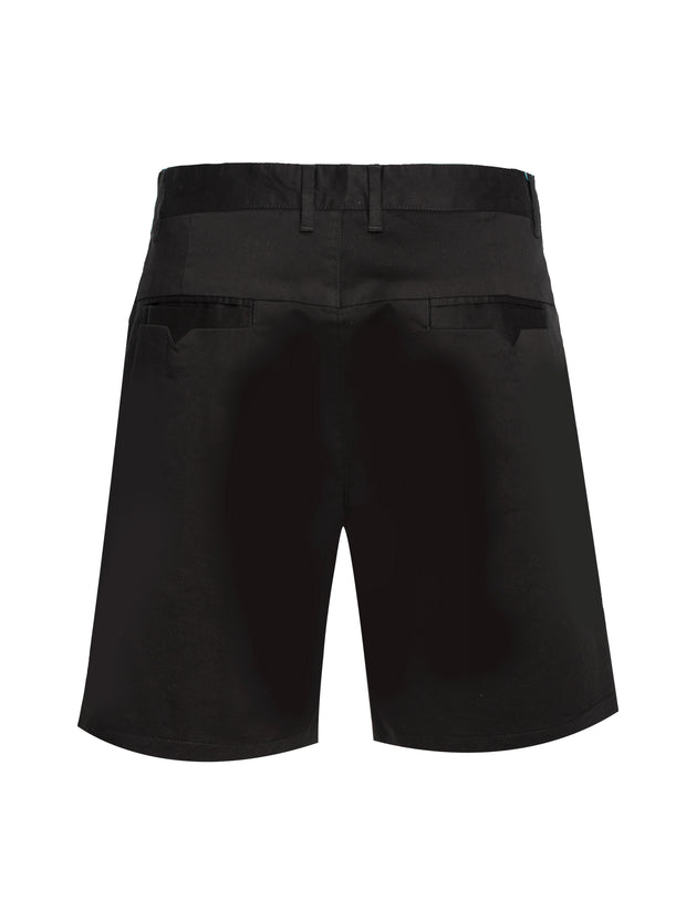 Men's cotton stretch Chino Shorts, Black 5100