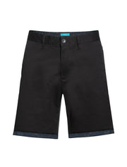 Men's cotton stretch Chino Shorts, Black 5100