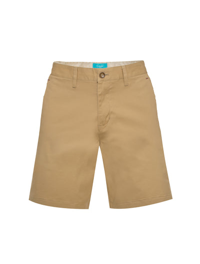 Men's cotton stretch Chino Shorts Khaki 5100