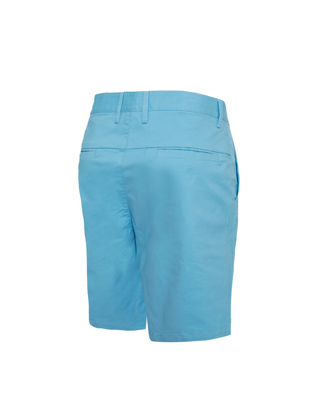 Men's cotton stretch Chino Shorts, Sky 5100