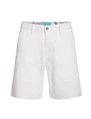 Men's cotton stretch Chino Shorts, Snow 5100