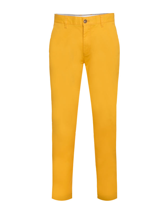 Men's Chinos Cotton Stretch, Canary  6100