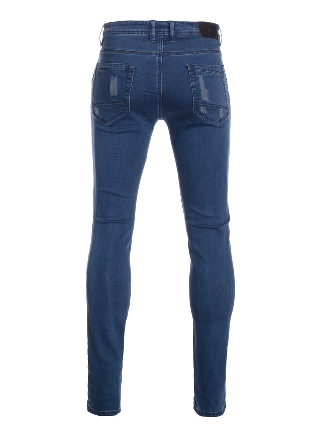 Skinny stretch ripped Jeans Dark Wash