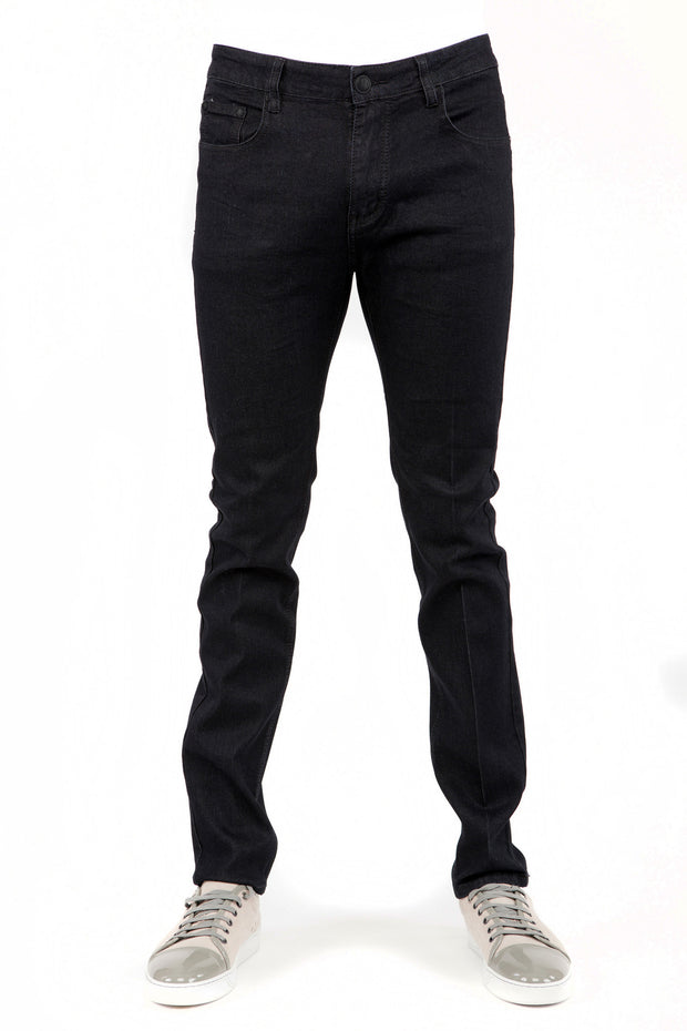 Men's Denim Black Skinny-Stretch Jean 714 – Perruzo