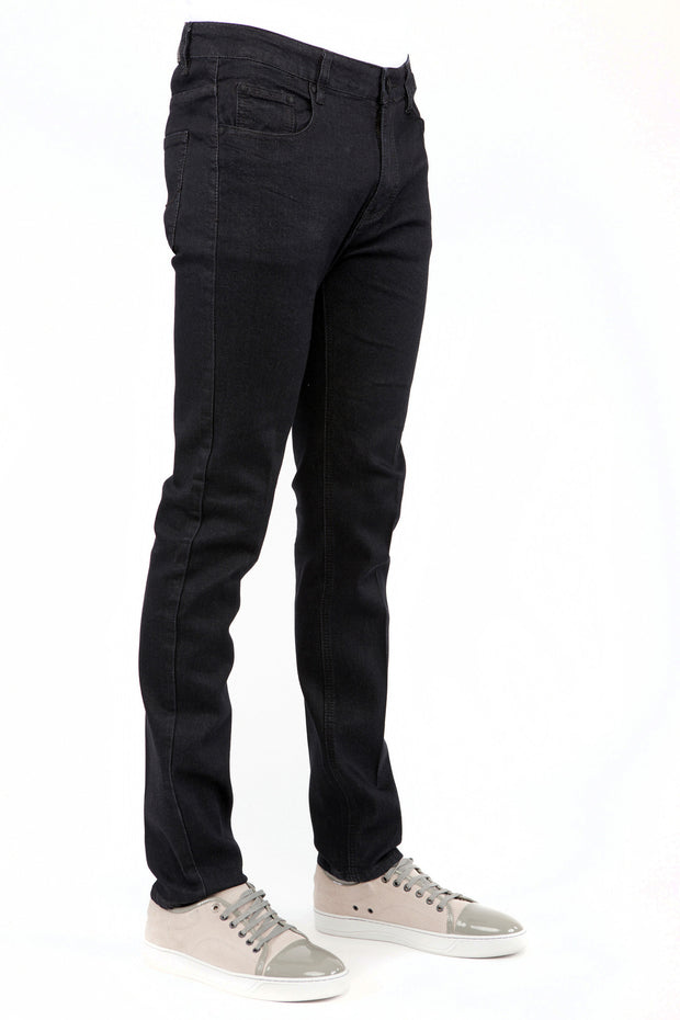Buy Men Black Dark Slim Fit Jeans Online - 781306 | Louis Philippe