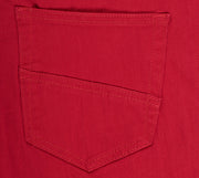 Men's Skinny-Stretch Cotton Pants, Red 717