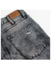 Moto inspired  knee zipped denim
