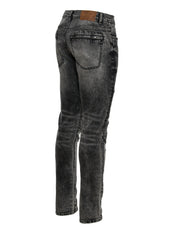 Moto Jean in distressed Black