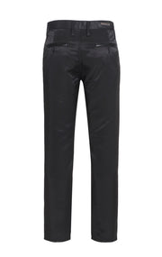 Skinny Pants with a sheen fabric in Black