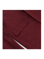 Burgundy Cotton-Stretch Fashion Blazer  9010