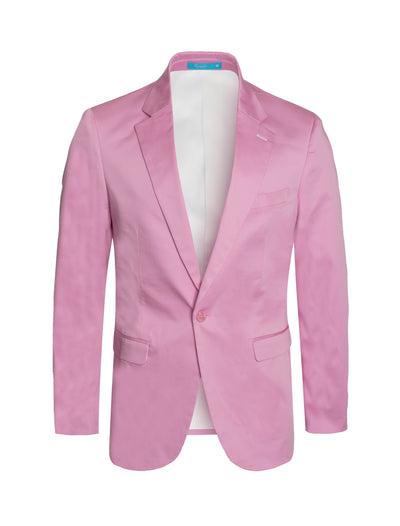 Men's Cotton-Stretch Fashion Blazer, Pink 9010