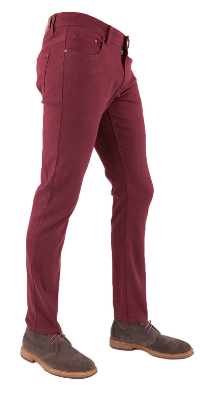 Men's Burgundy Skinny Jean