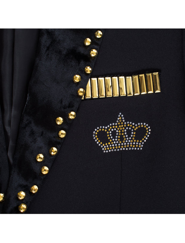 Crown Studded Blazer (T9001)