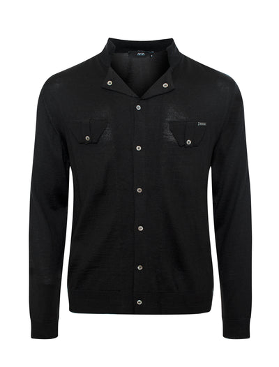 Black V-Neck Sweater (5107)